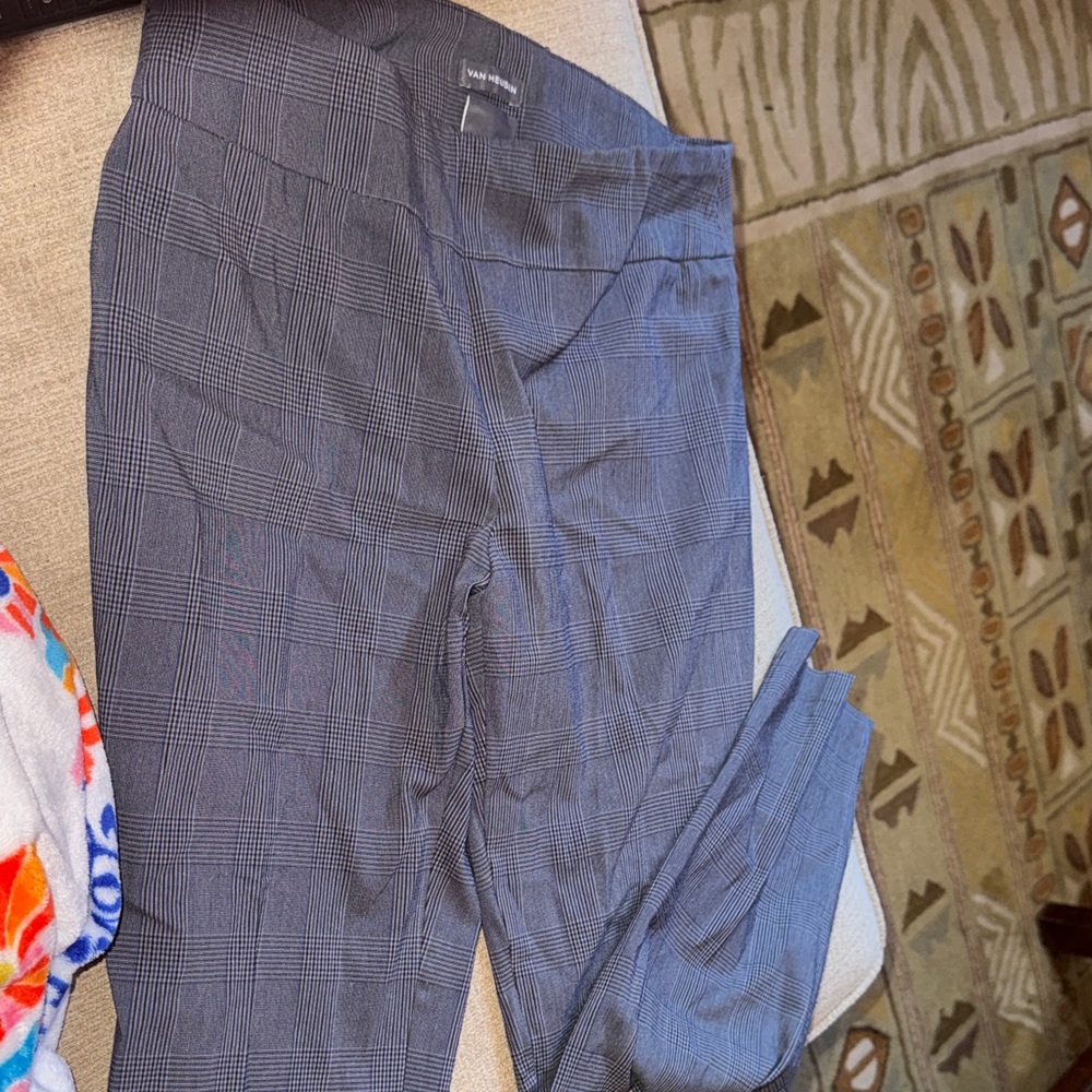 Van Heusen Gray Plaid Trousers